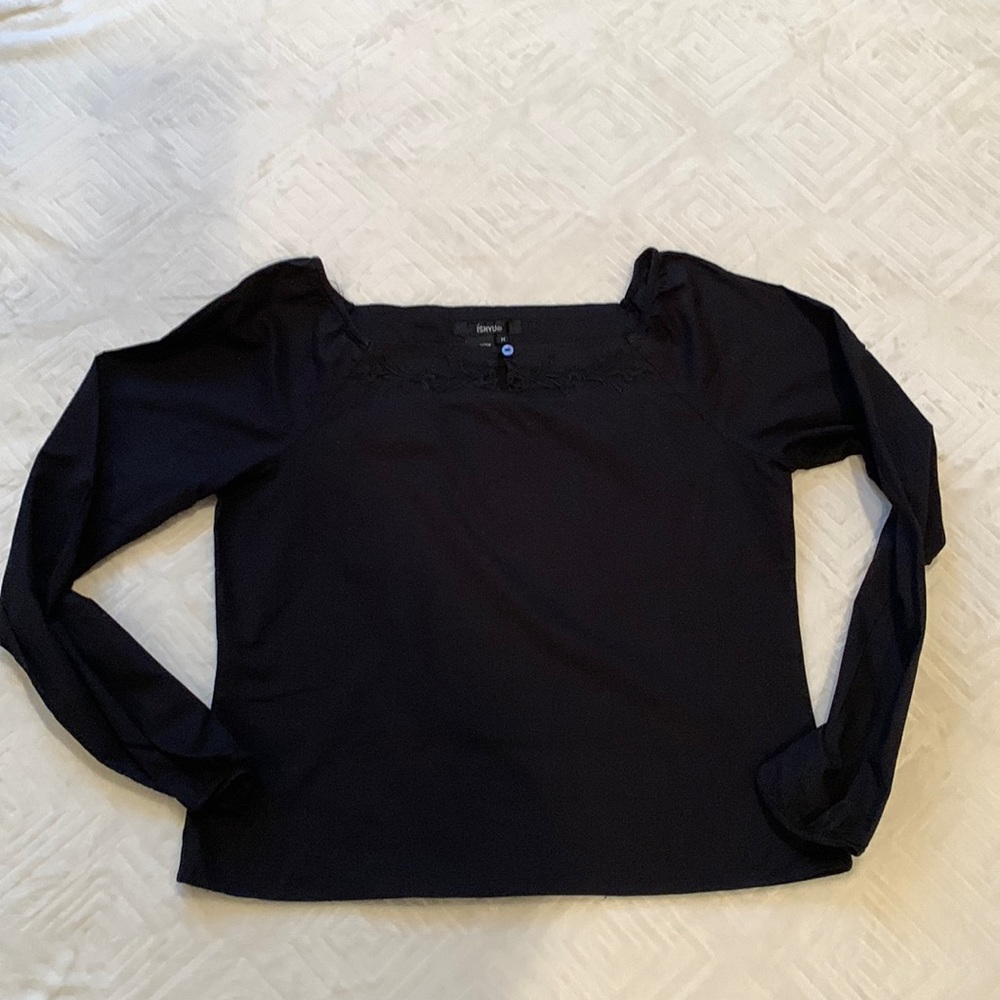 Adorable Open Square Neck Top
